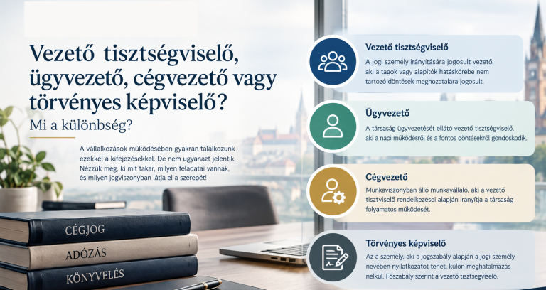 Vezető tisztségviselő, ügyvezető, cégvezető